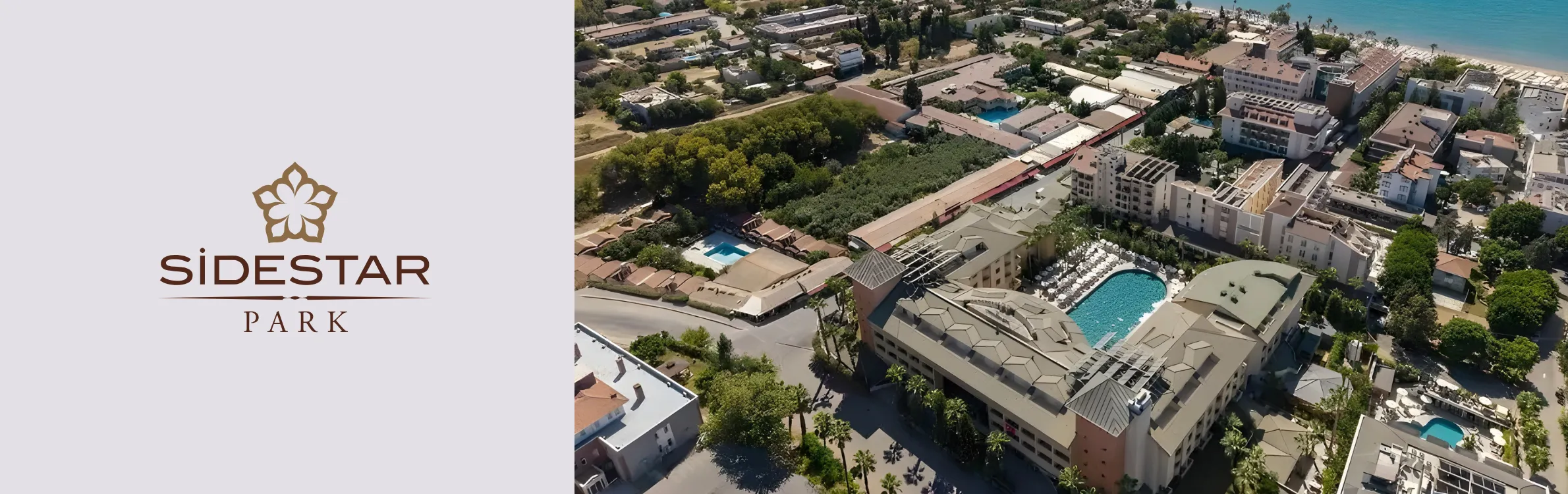 Sidestar Park Hotel von oben gesehen